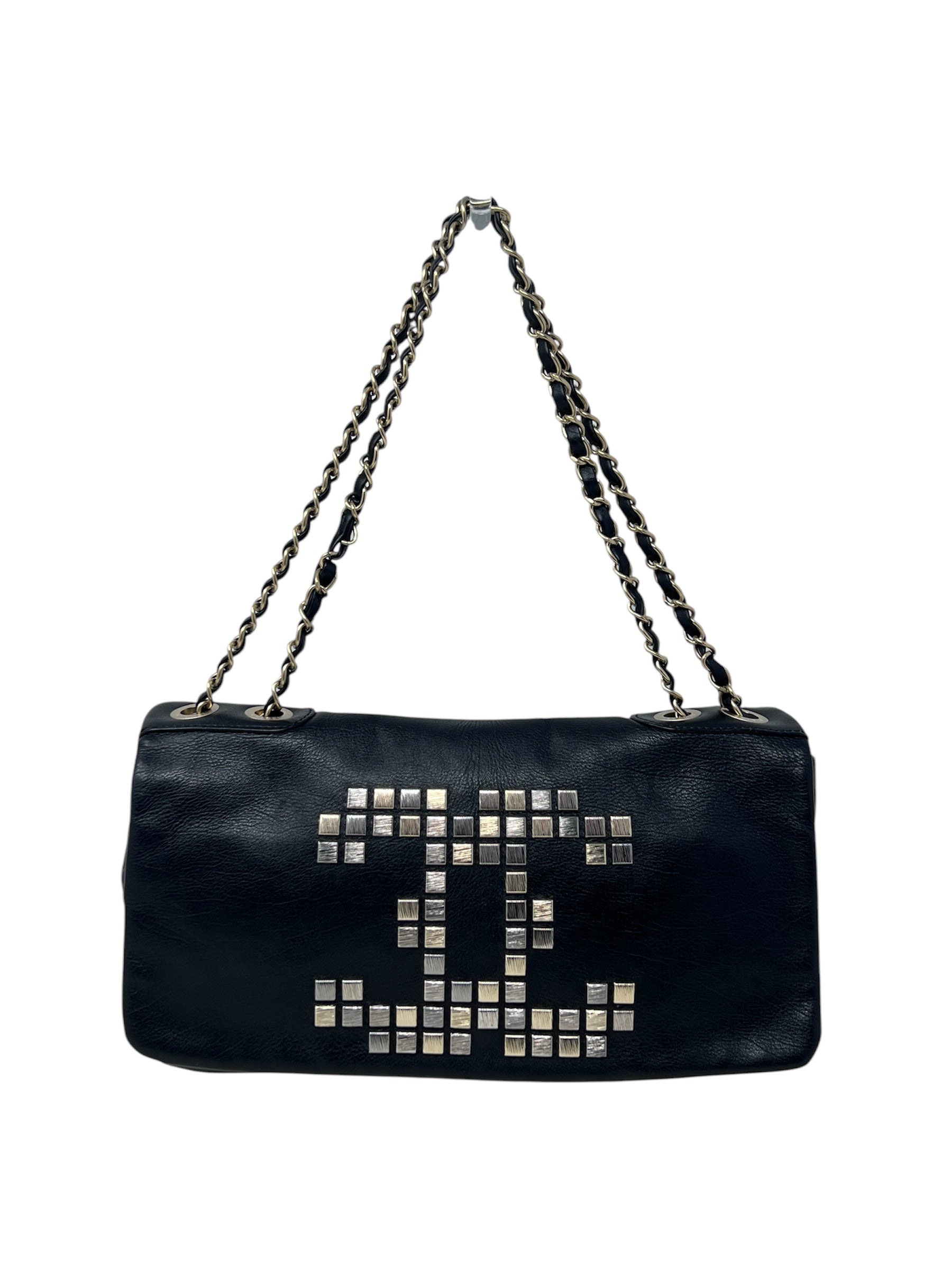 Chanel Mosaic Studs Chain Shoulder Bag