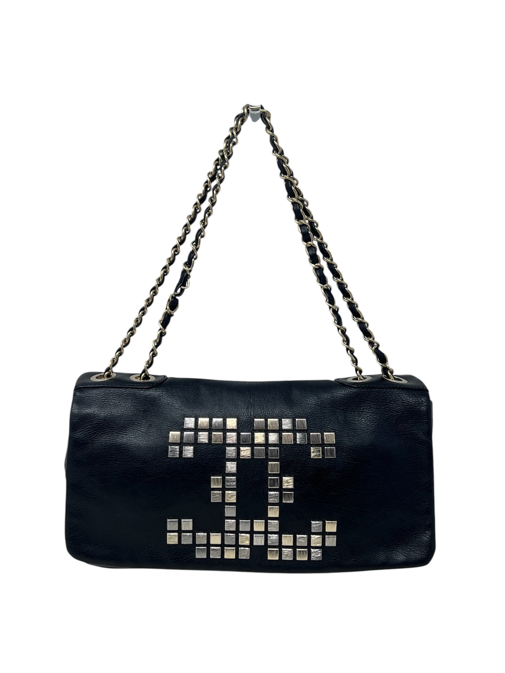 Chanel Mosaic Studs Chain Shoulder Bag