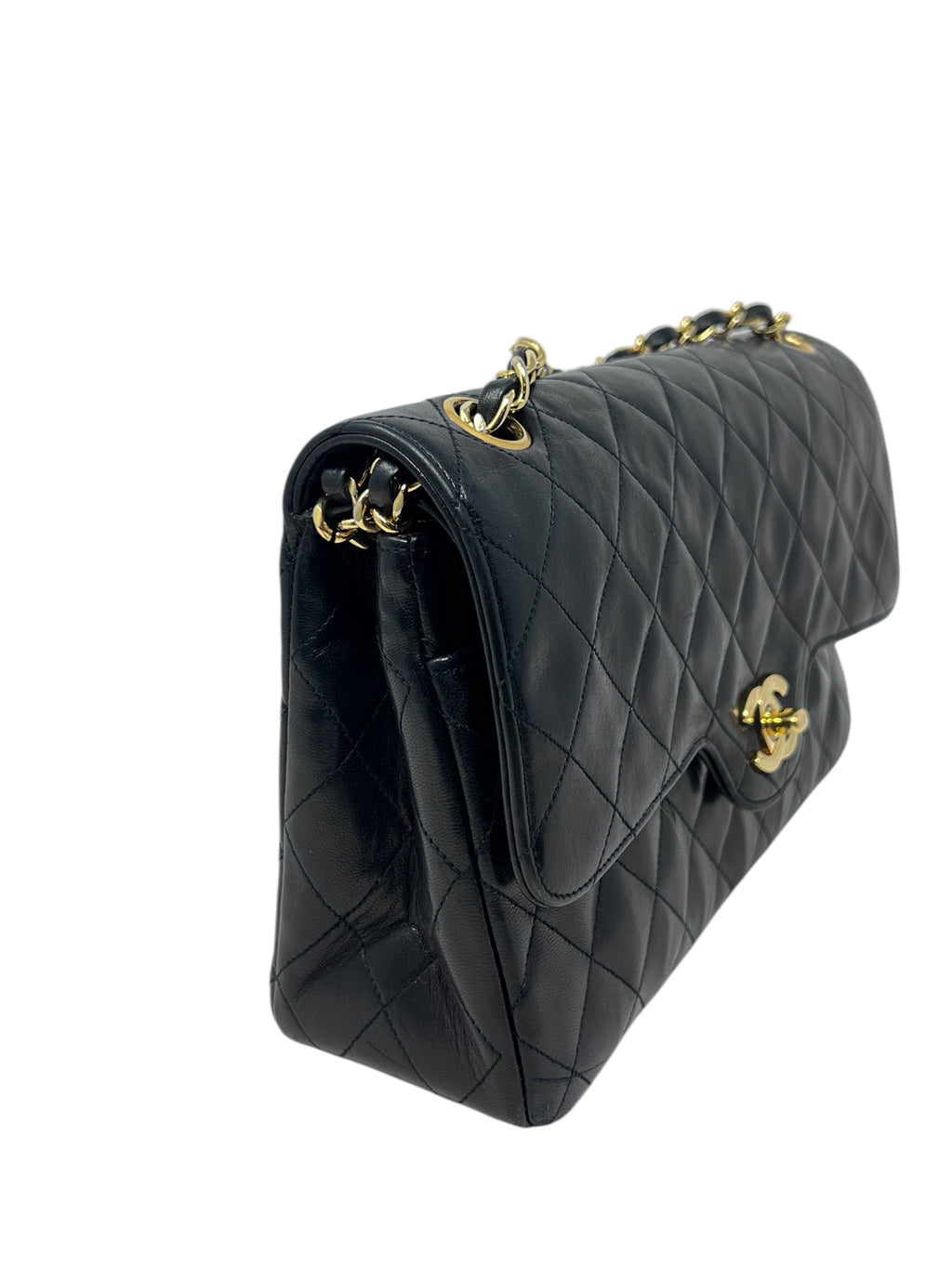 Chanel Vintage Curved Double Flap