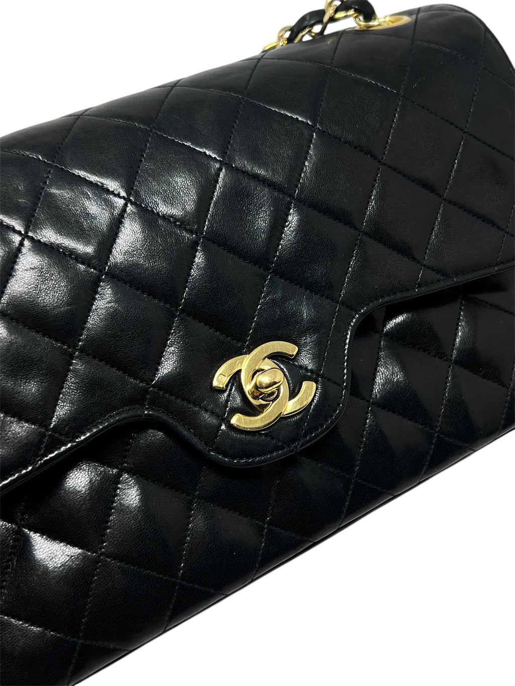 Chanel Vintage Curved Double Flap