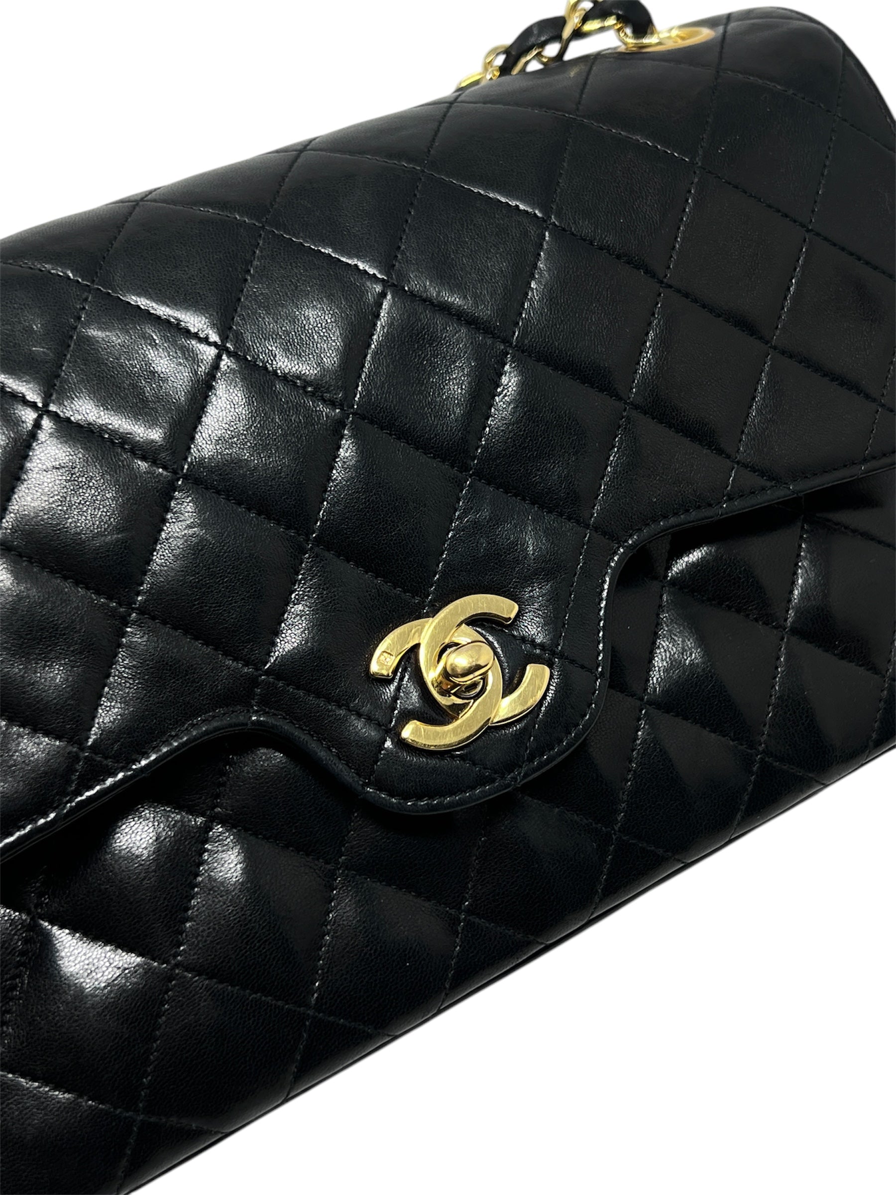 Chanel Vintage Curved Double Flap
