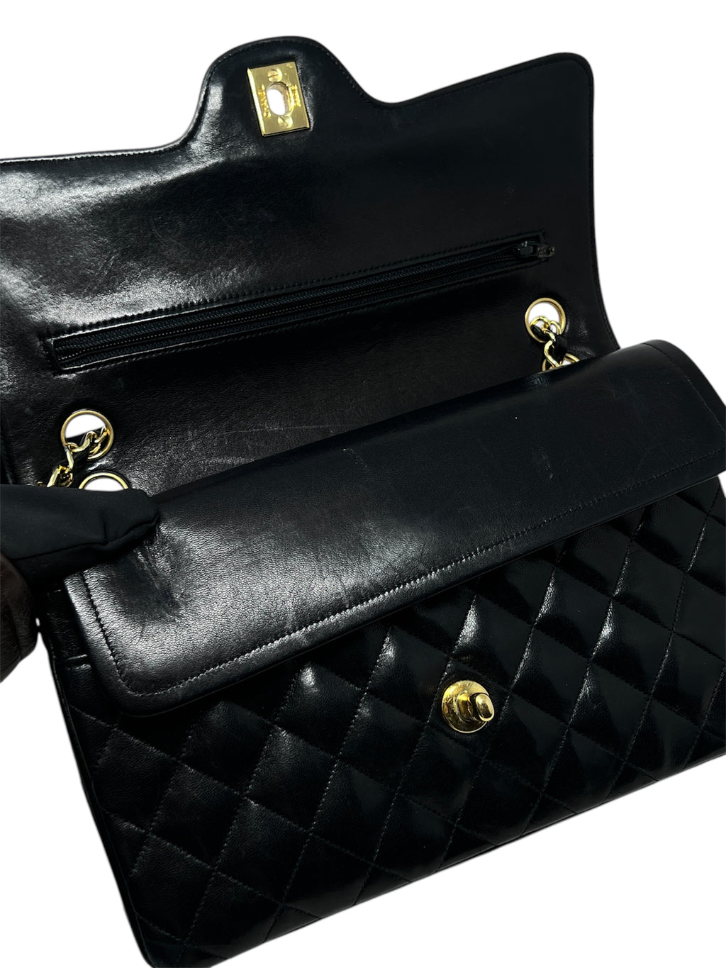 Chanel Vintage Curved Double Flap