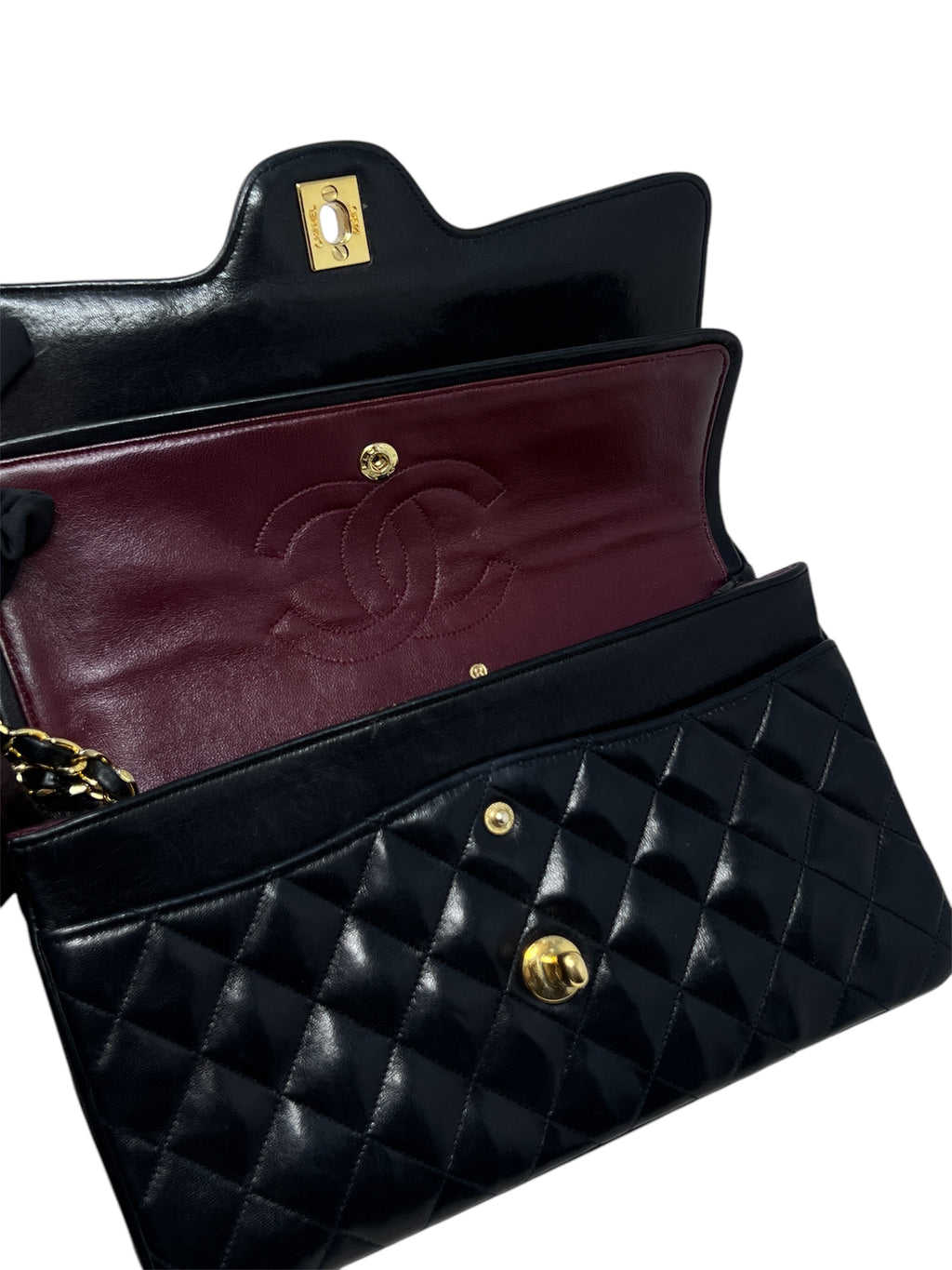 Chanel Vintage Curved Double Flap
