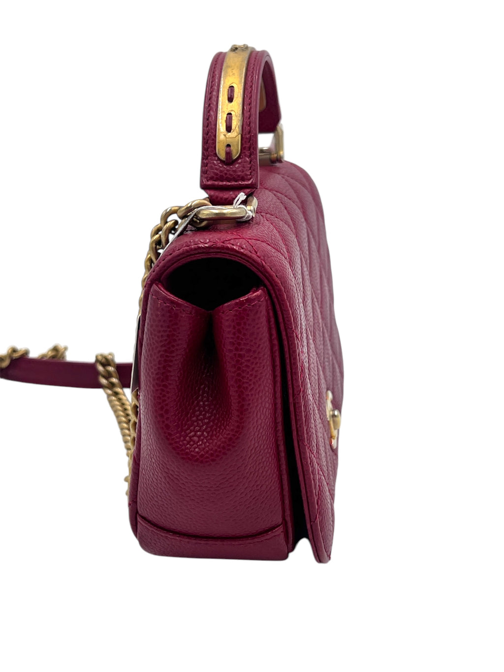 Chanel Caviar Quilted Top Handle Bag