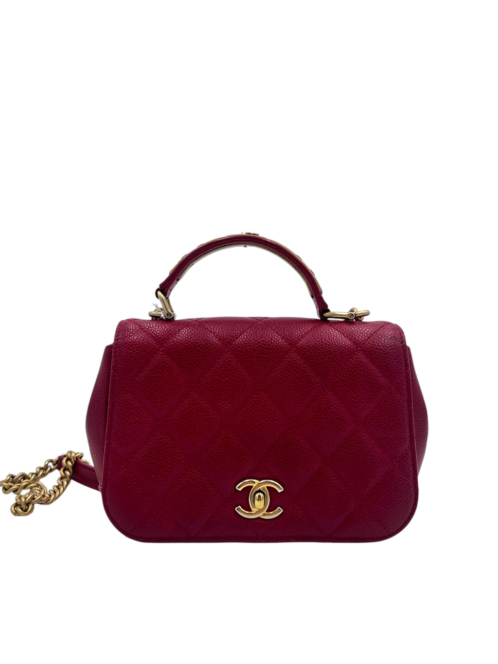 Chanel Caviar Quilted Top Handle Bag