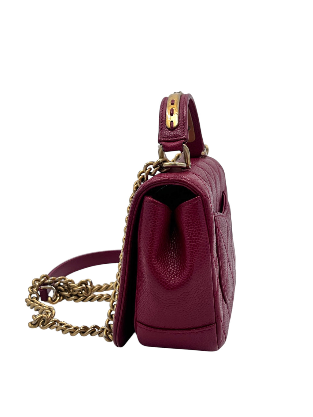 Chanel Caviar Quilted Top Handle Bag