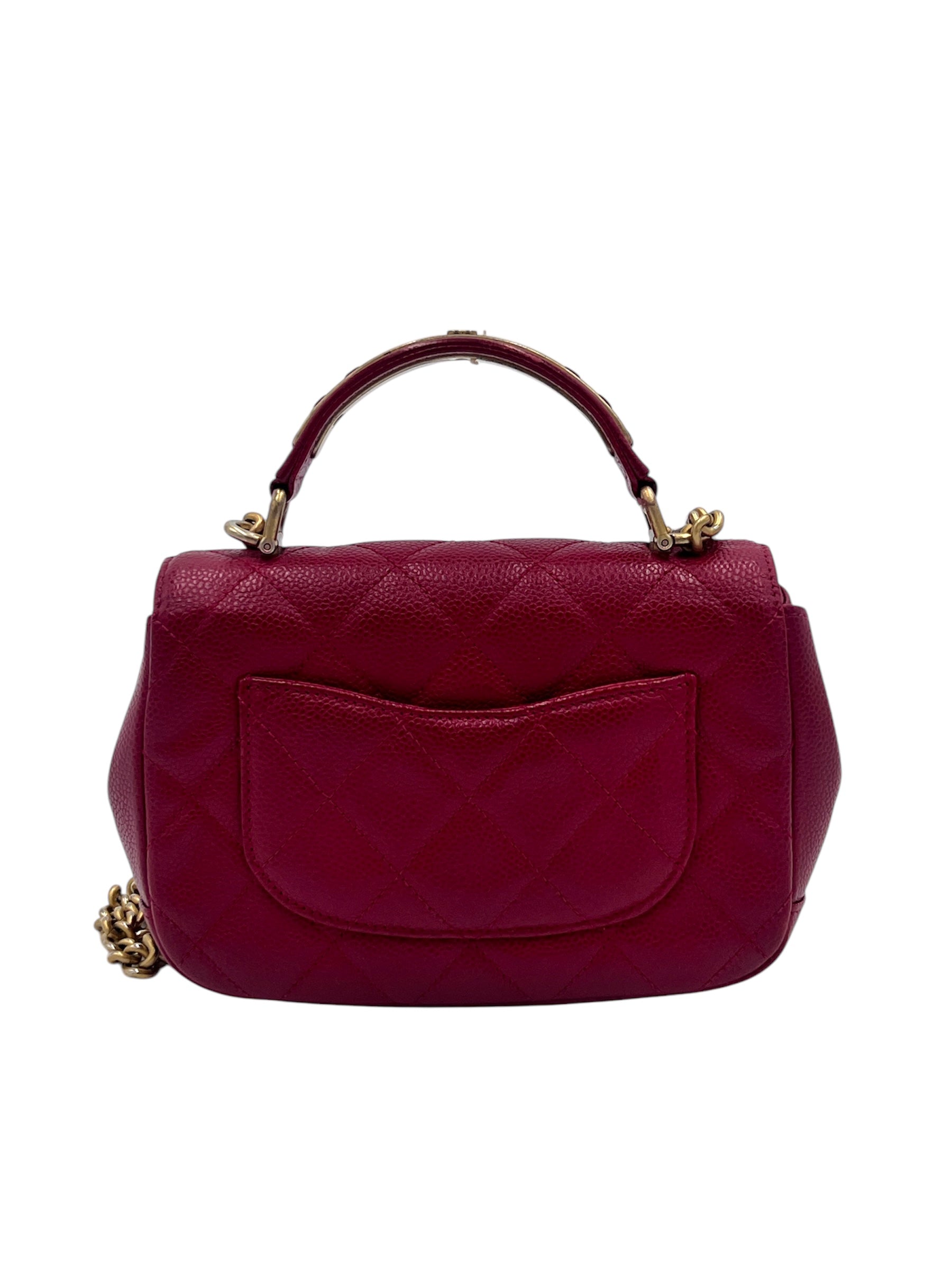 Chanel Caviar Quilted Top Handle Bag