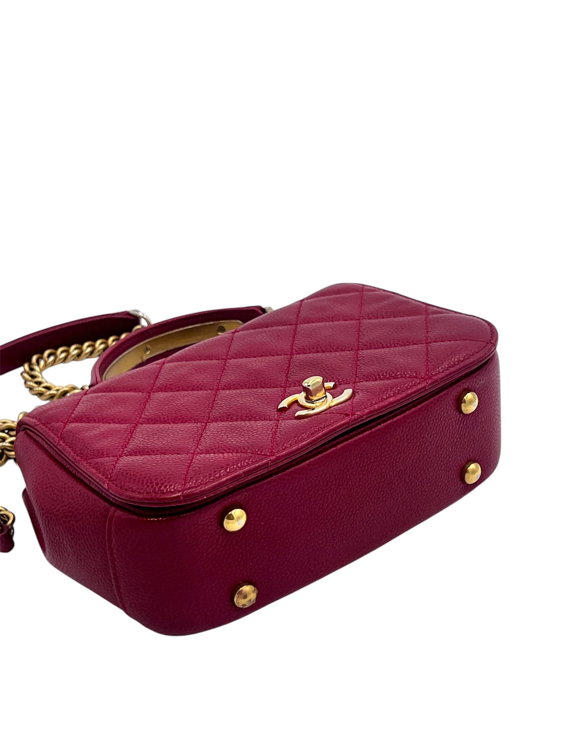 Chanel Caviar Quilted Top Handle Bag