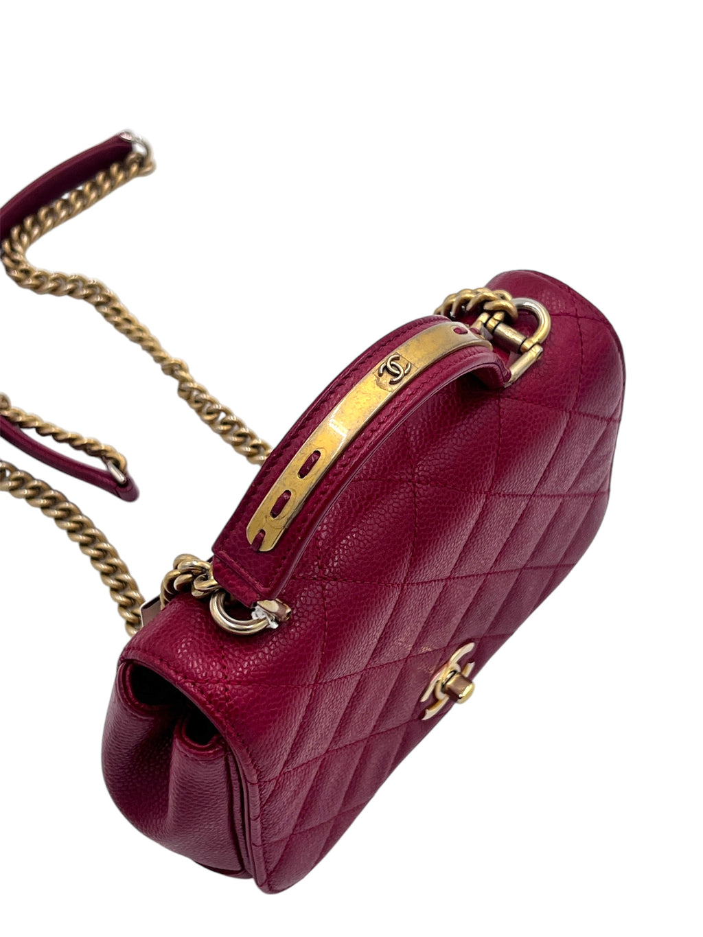 Chanel Caviar Quilted Top Handle Bag