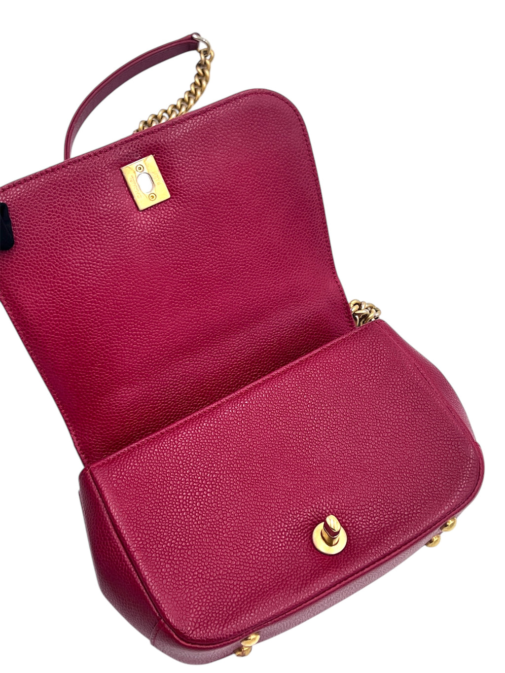 Chanel Caviar Quilted Top Handle Bag