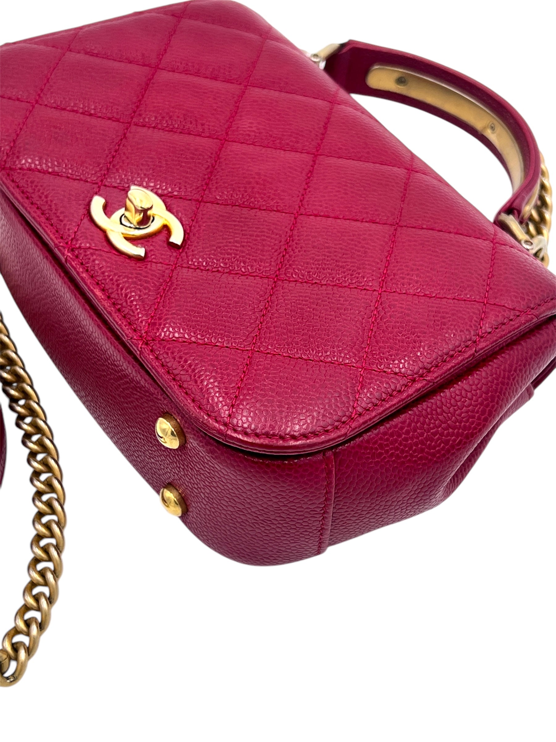 Chanel Caviar Quilted Top Handle Bag