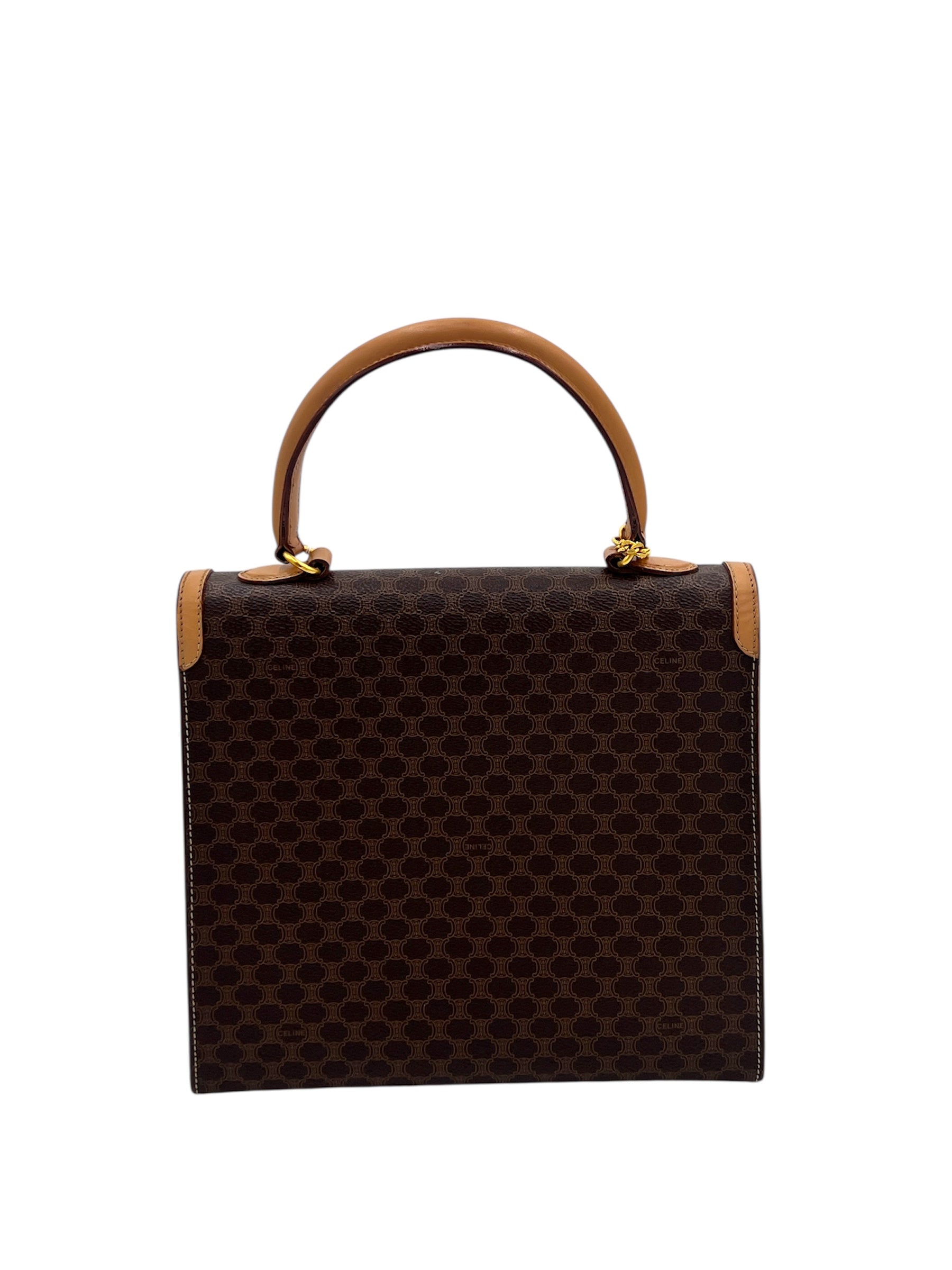 Celine Vintage Macadam Top Handle Bag