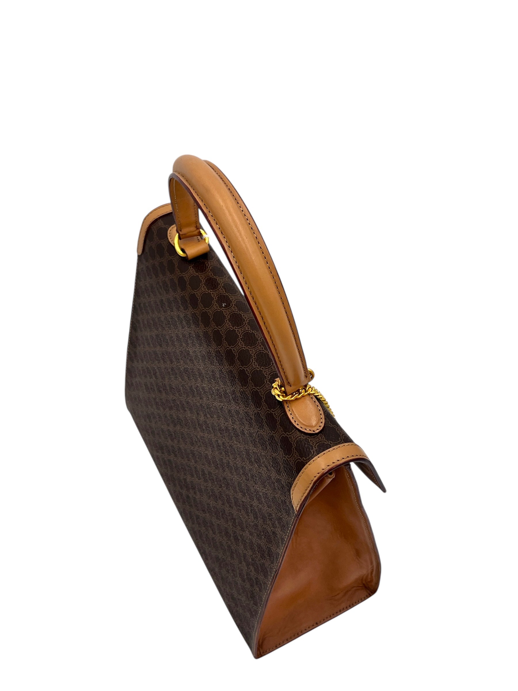 Celine Vintage Macadam Top Handle Bag