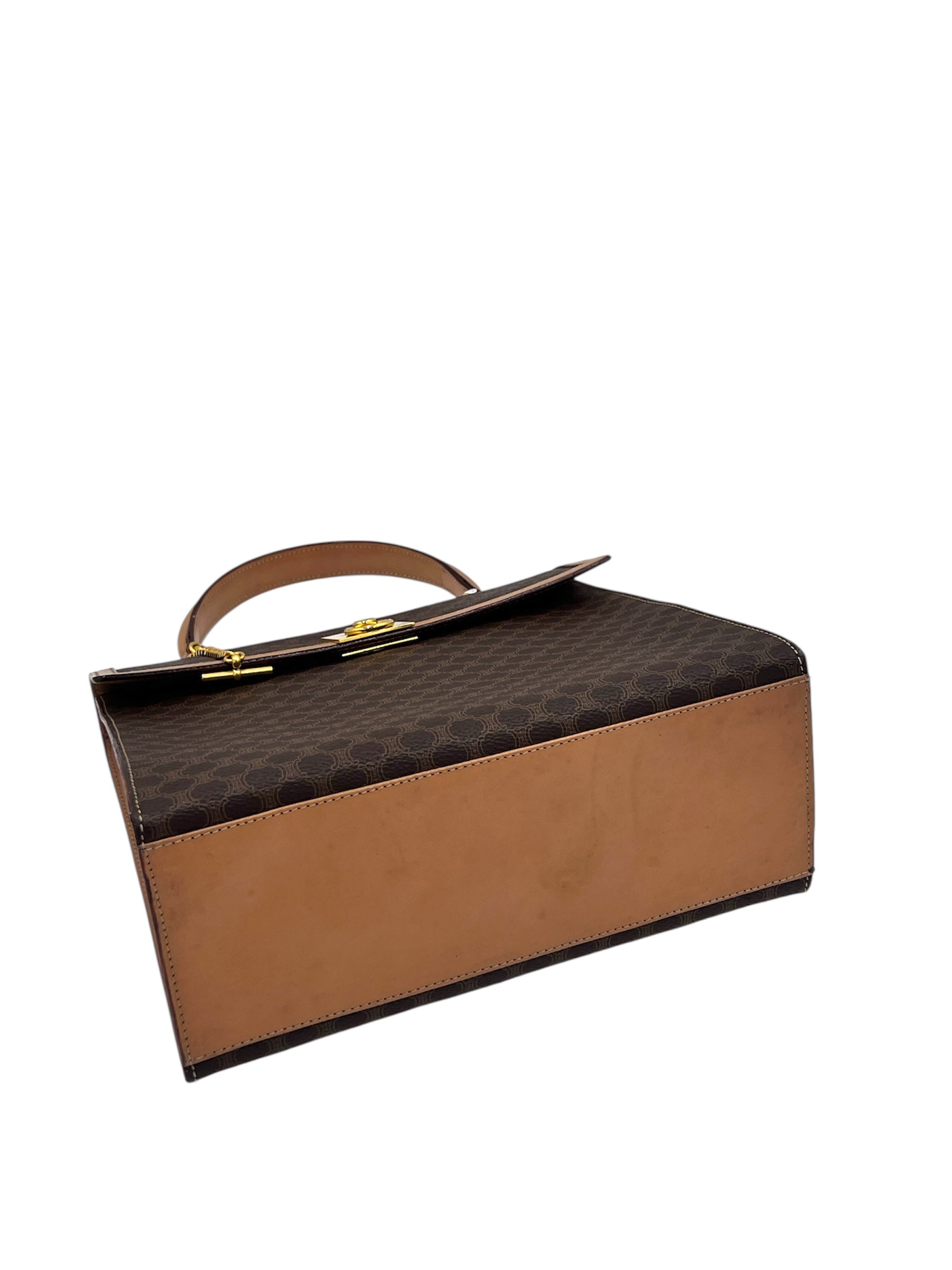 Celine Vintage Macadam Top Handle Bag