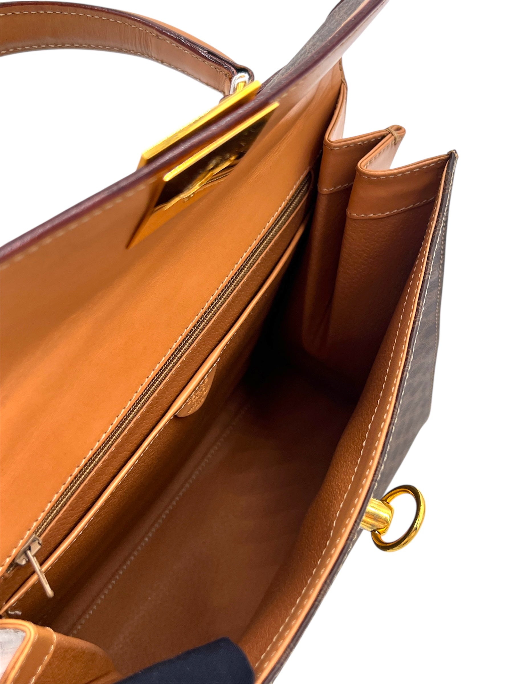 Celine Vintage Macadam Top Handle Bag