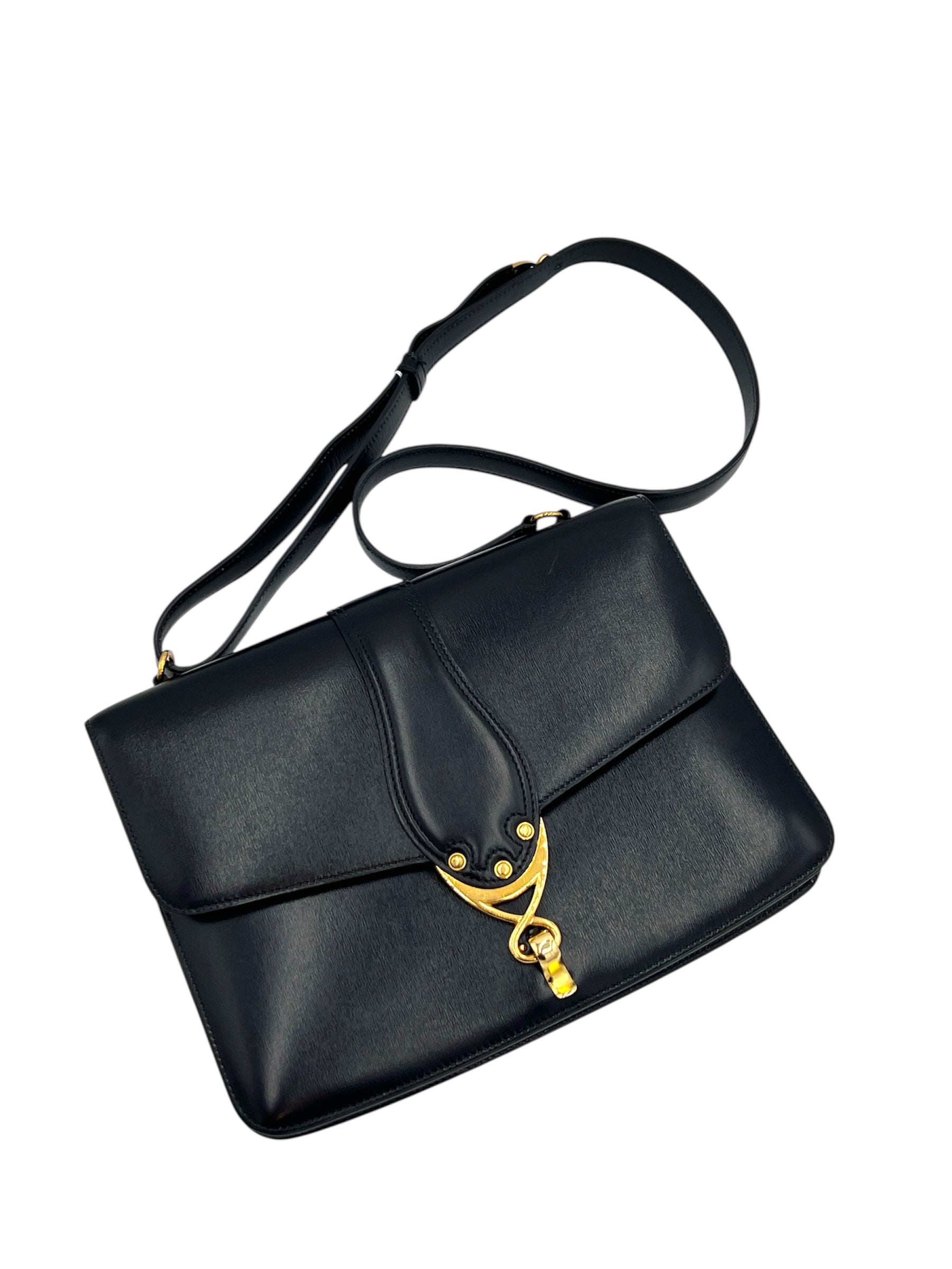 Hermes Vintage Box Calf Shoulder