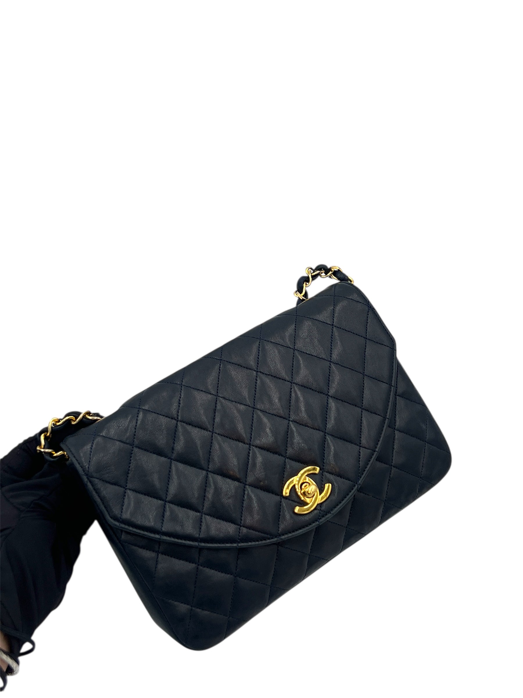 Chanel Half Moon Vintage Single Flap