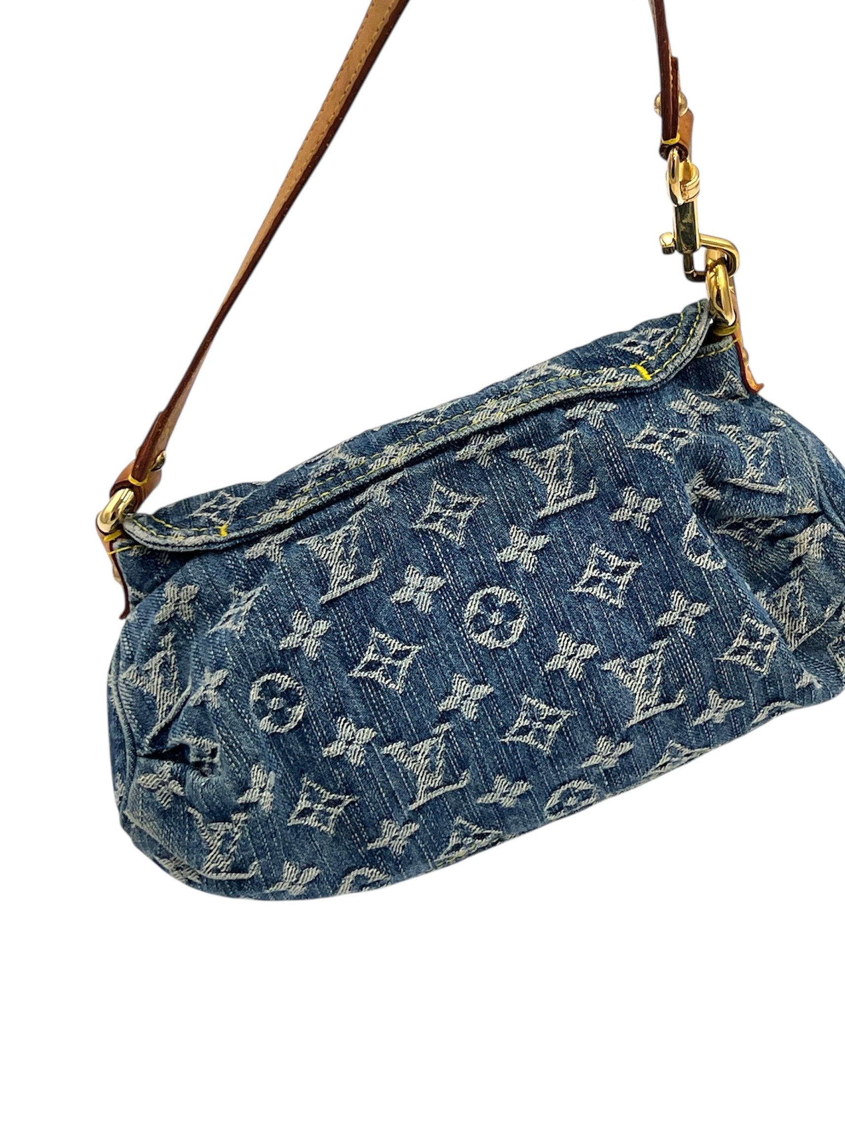 Louis Vuitton Denim Mini Pleaty