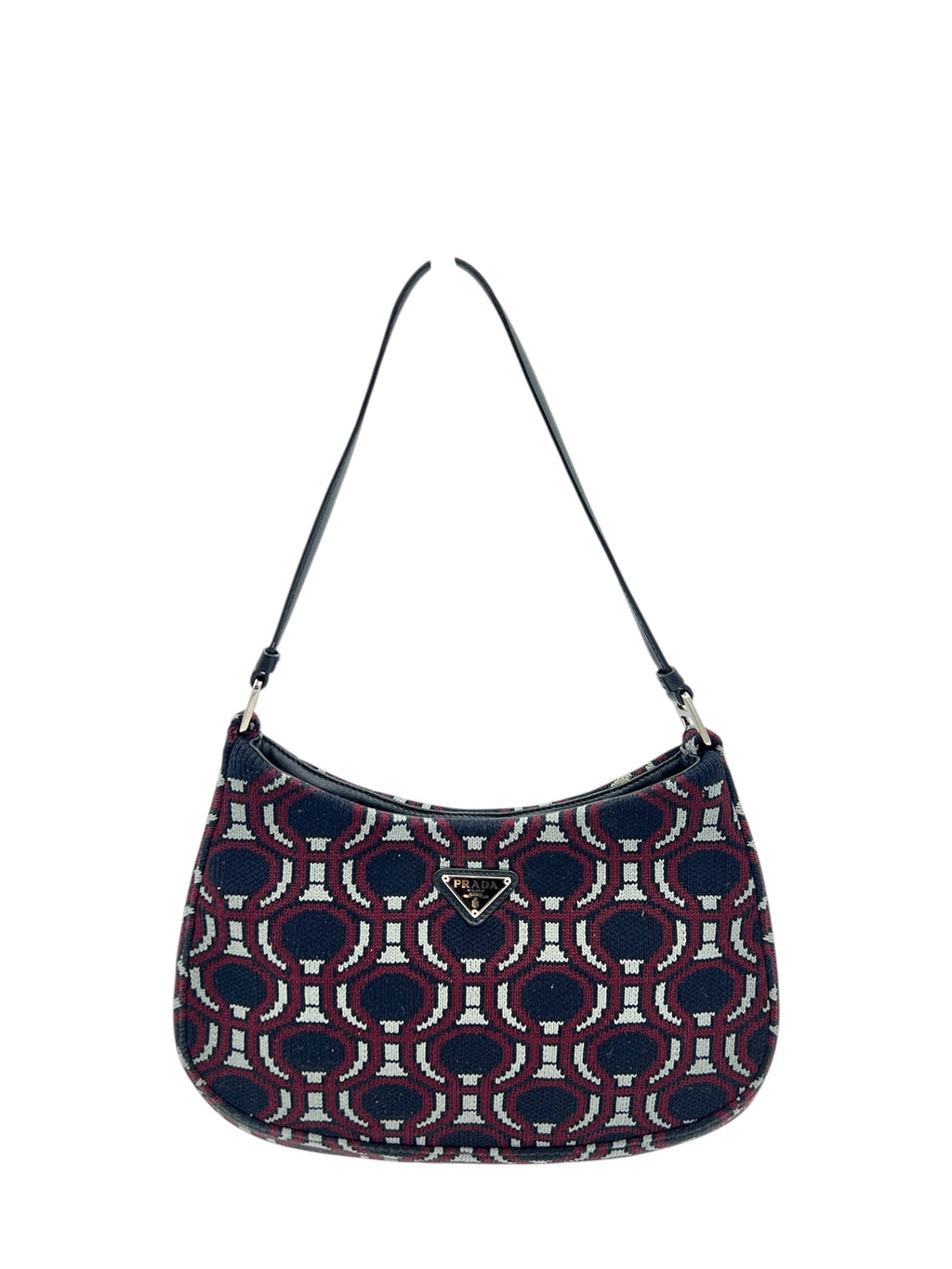 Prada Cleo Jacquard One Shoulder