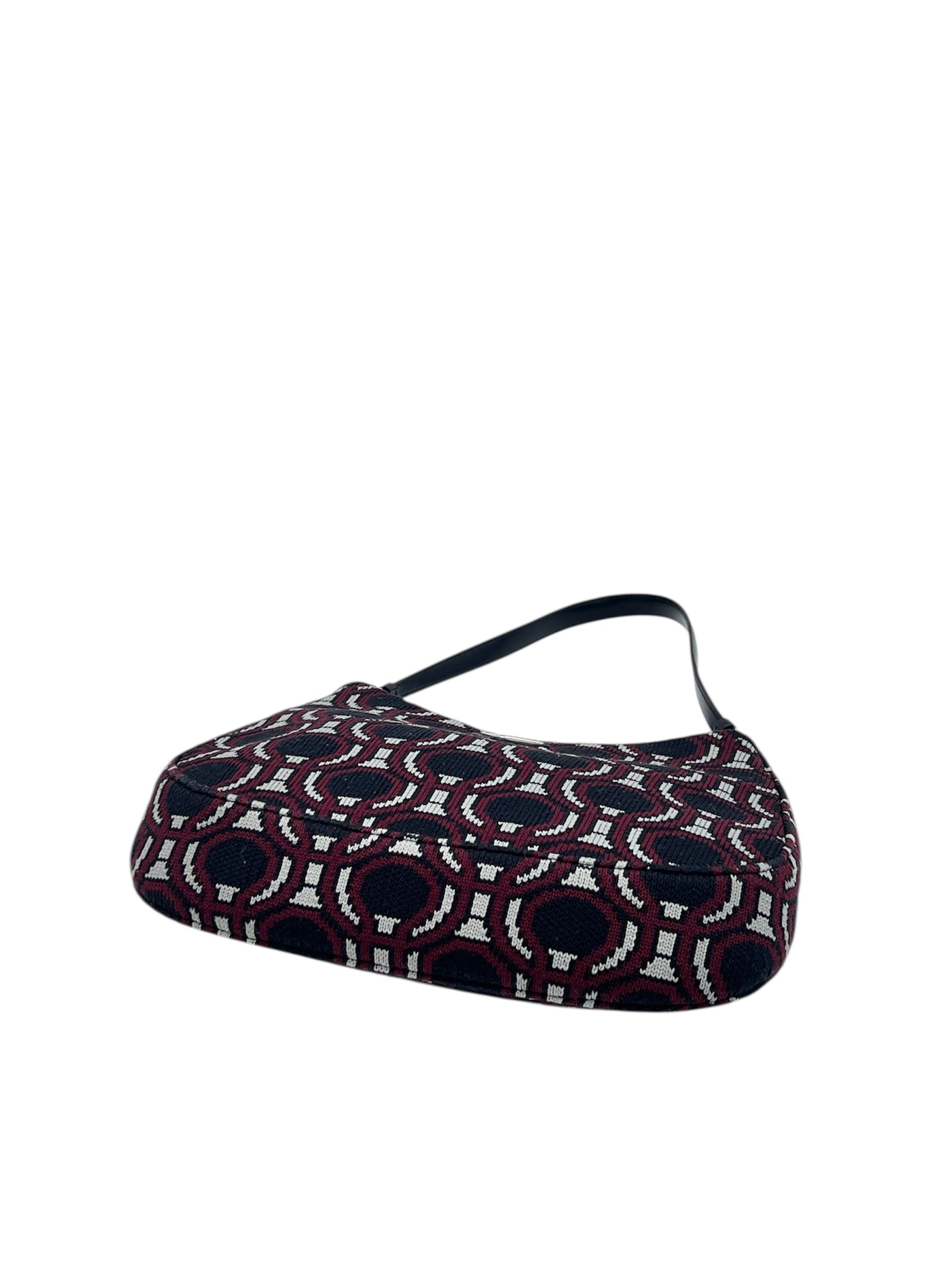 Prada Cleo Jacquard One Shoulder