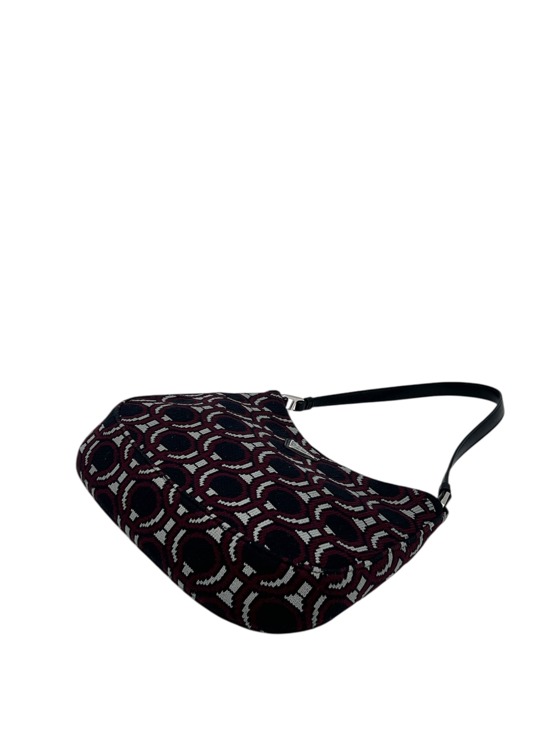 Prada Cleo Jacquard One Shoulder