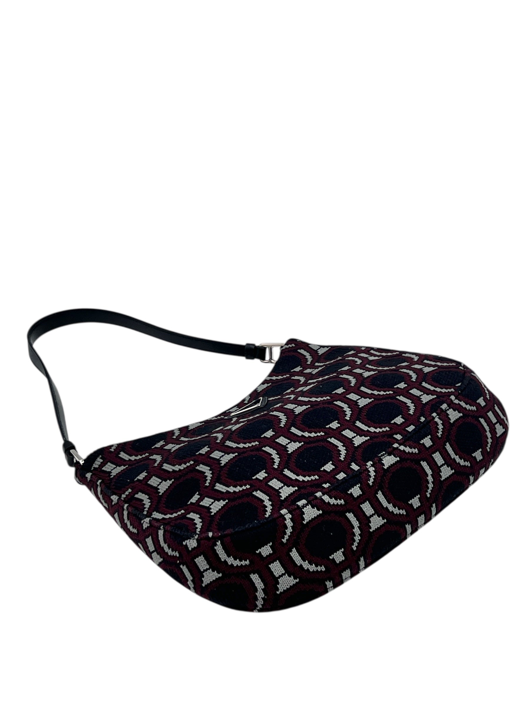 Prada Cleo Jacquard One Shoulder