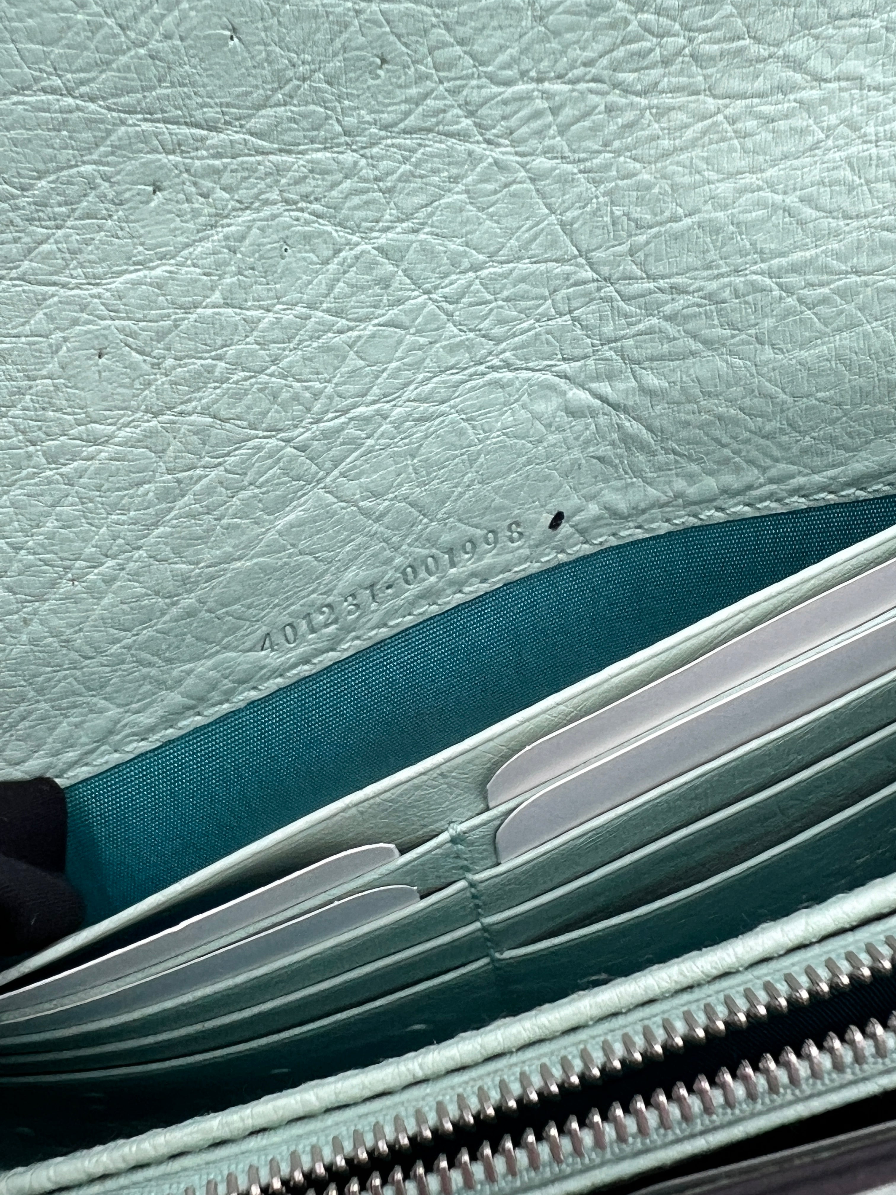 Gucci Dionysus Ostrich Chain Wallet