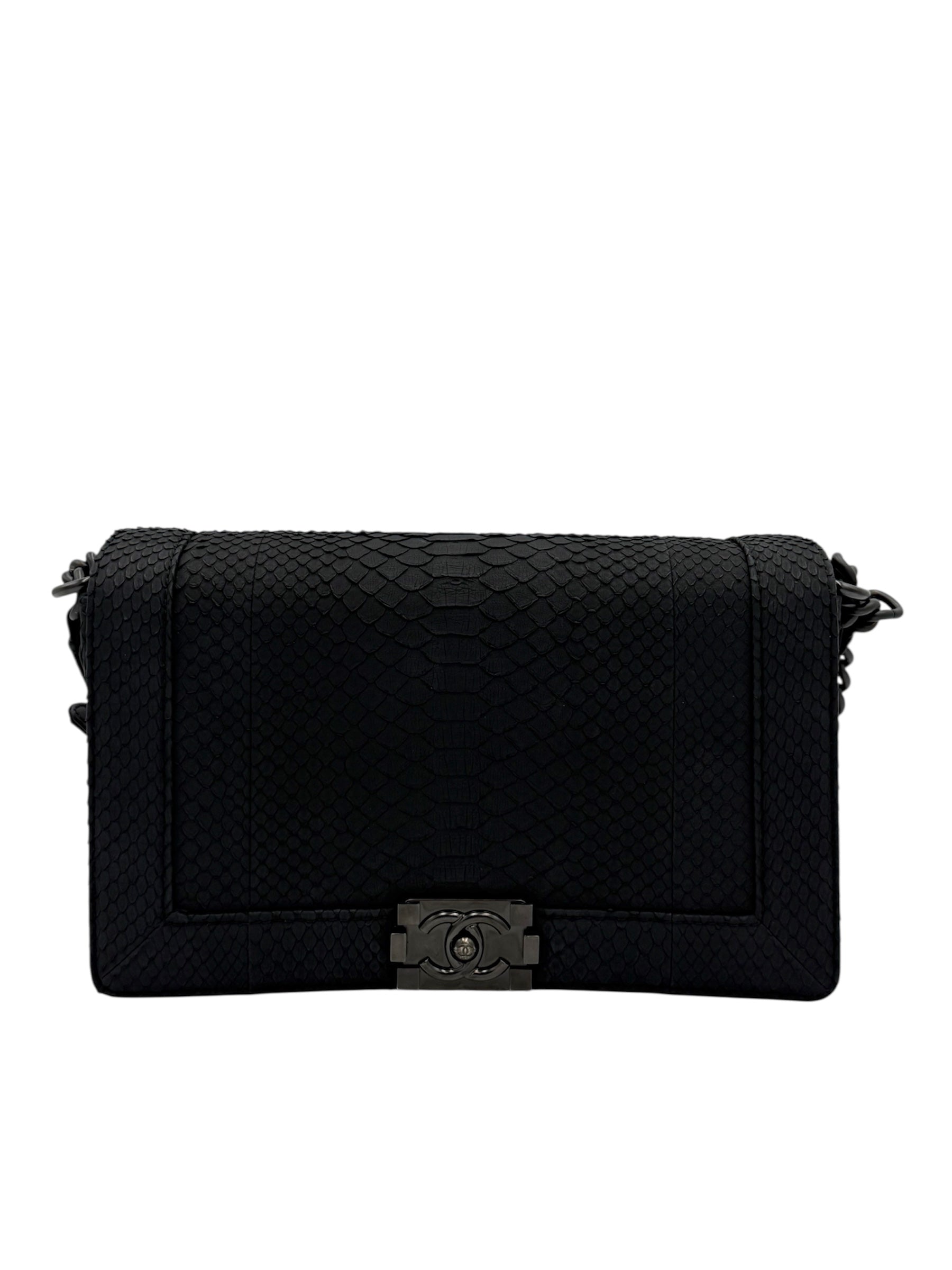 Chanel LeBoy Python Leather