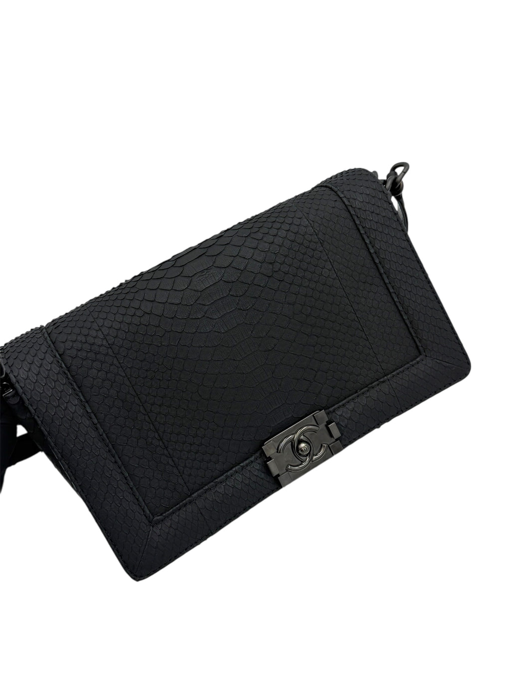 Chanel LeBoy Python Leather