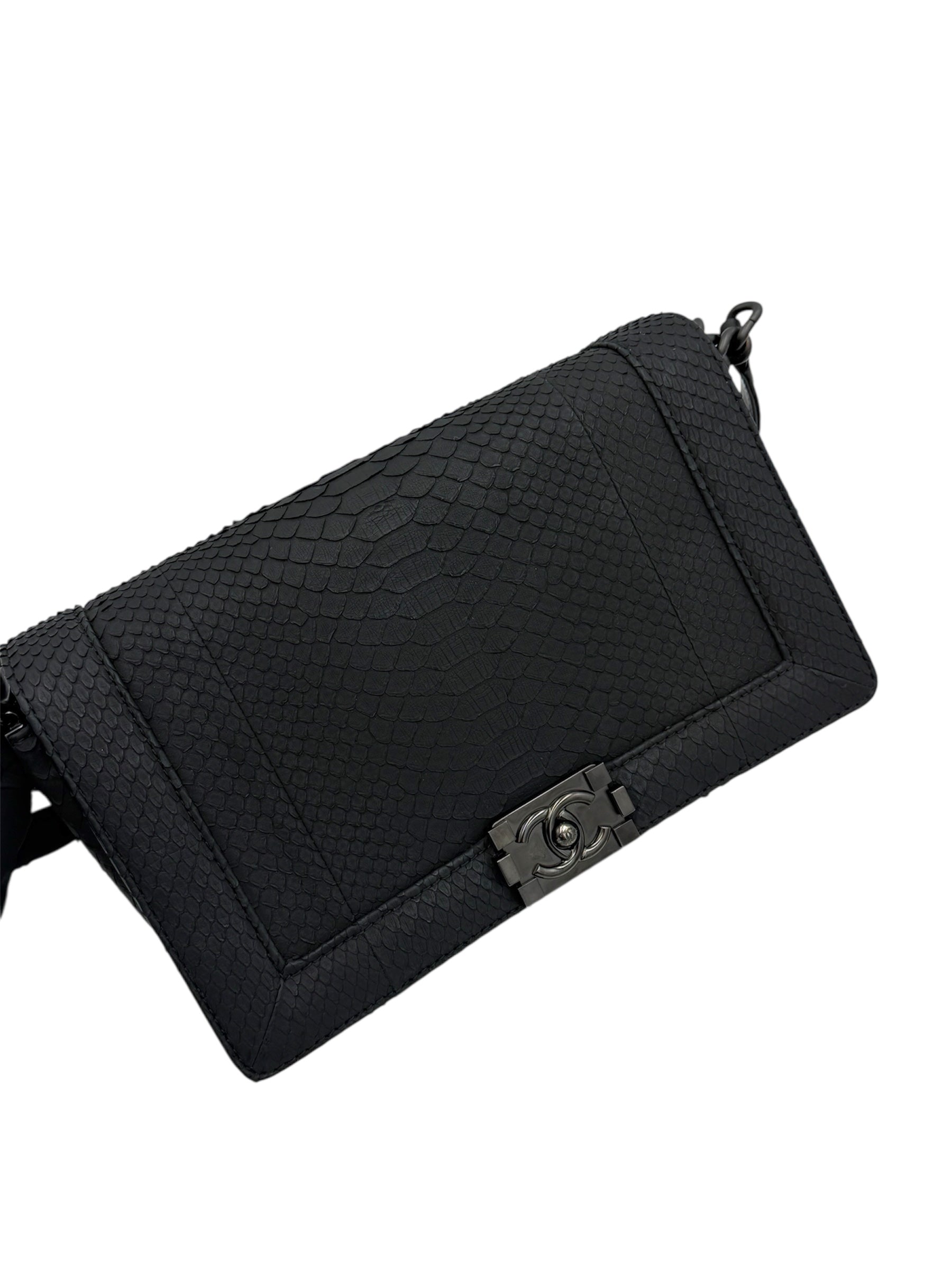 Chanel LeBoy Python Leather