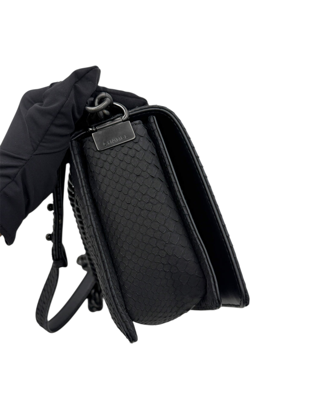 Chanel LeBoy Python Leather