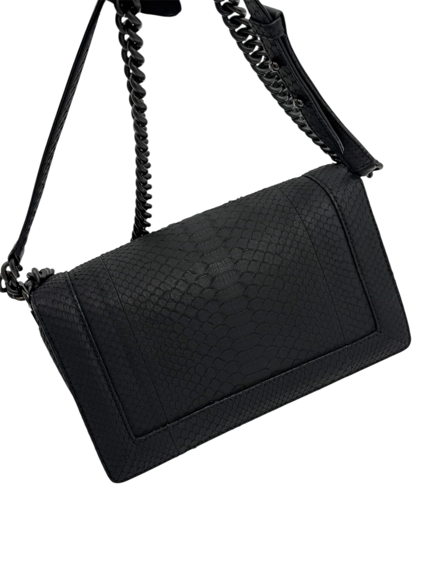 Chanel LeBoy Python Leather