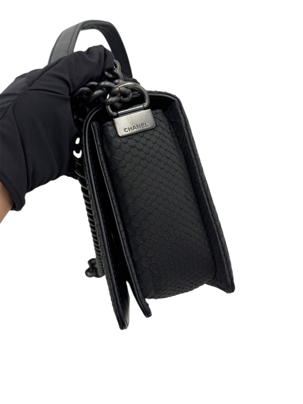 Chanel LeBoy Python Leather