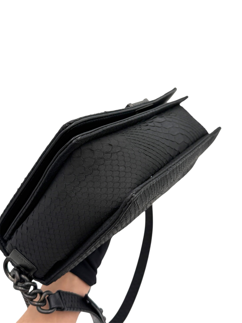 Chanel LeBoy Python Leather