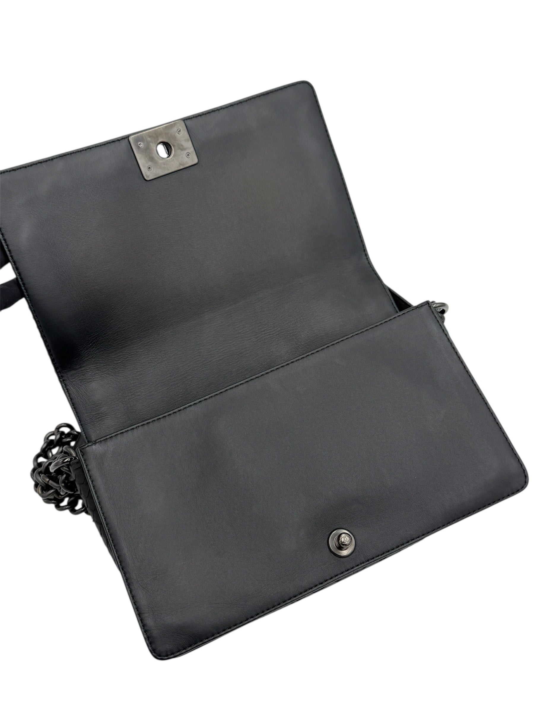 Chanel LeBoy Python Leather